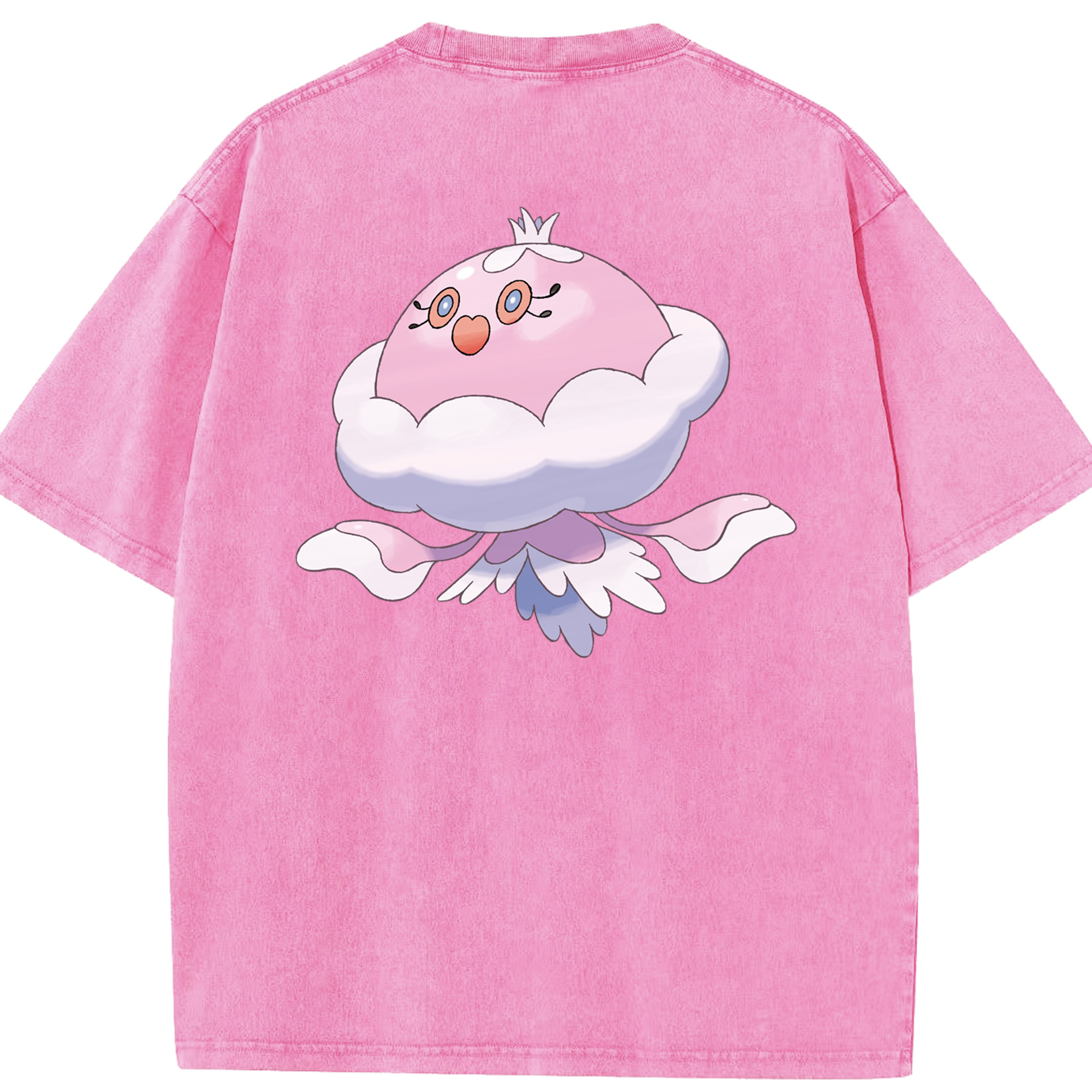 （画像用） ポケットモンスター Pokémon 綿100% ヴィンテージ風 半袖Tシャツ（背面プリント）